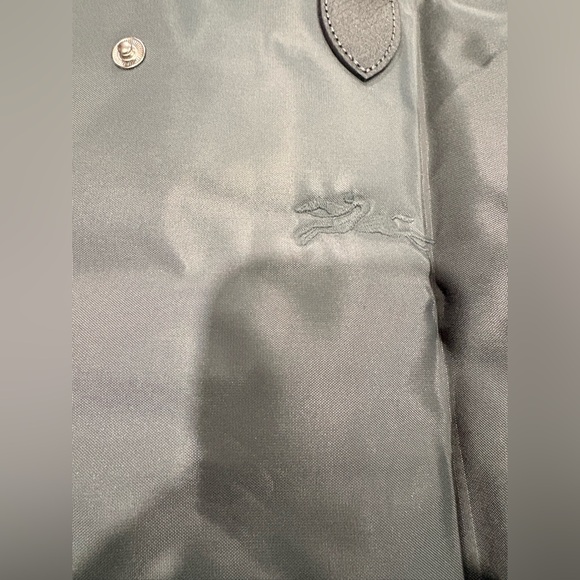 Longchamp Le Pliage Green Medium Nylon Tote Bag | color: graphite - Picture 3 of 10